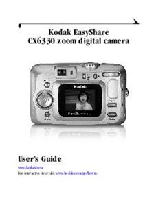 Kodak CX 6330 manual. Camera Instructions.